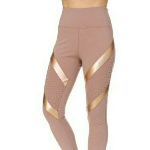NWT BSP Gold & Blush Leggings - Picture 1 of 6